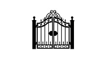 Ornate Iron Gate SVG Bundle, an Illustration by Designs_River (Thumbnail 8 of 31)