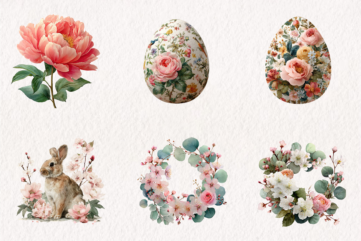 Watercolor Easter Clipart, an Illustration by CreationArt (Photo 4 of 10)