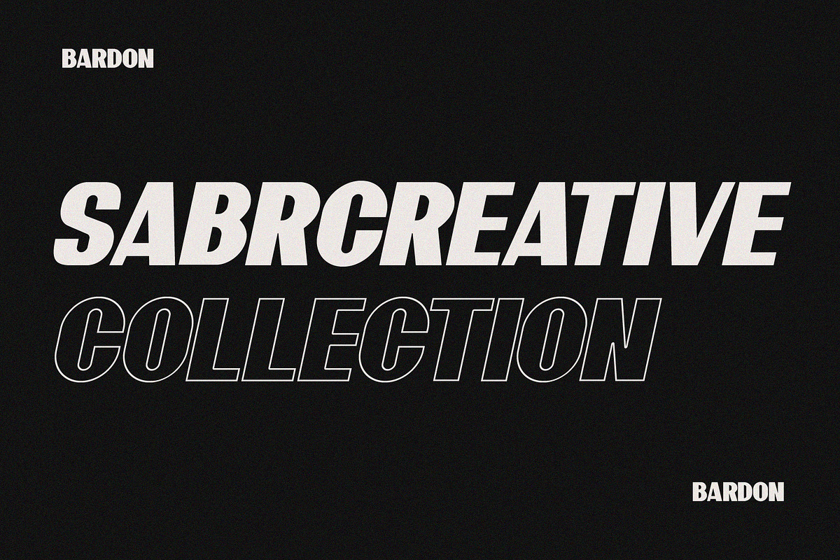 10 Font - Bardon Font Family preview 3