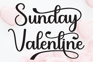 Sunday Valentine Script Font