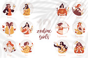 Zodiac Girls Illustration set, a Person Illustration by Frizenasya (Thumbnail 1 of 10)