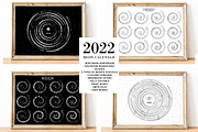 Moon Calendar 2022 Spiral, a Stationery Template by land art (Thumbnail 1 of 9)