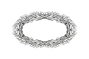 Nature Wreath Frame Vector Bundle, an Illustration by jahid234 (Thumbnail 35 of 51)