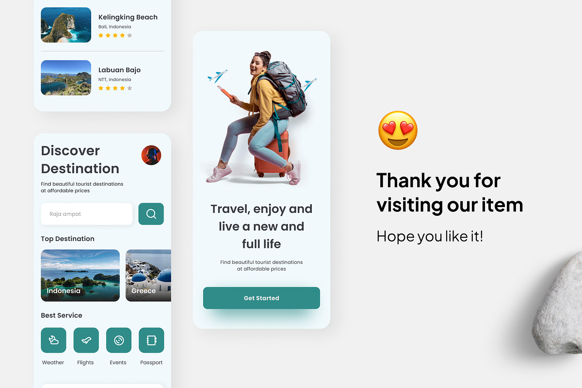 Turismo - Travel Search App, an UI Kit Template by Panen Creative (Photo 3 of 3)