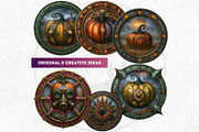 Fantasy Autumn Pumpkins, a Seasonal Illustration by ThatsDesignArt (Thumbnail 9 of 14)