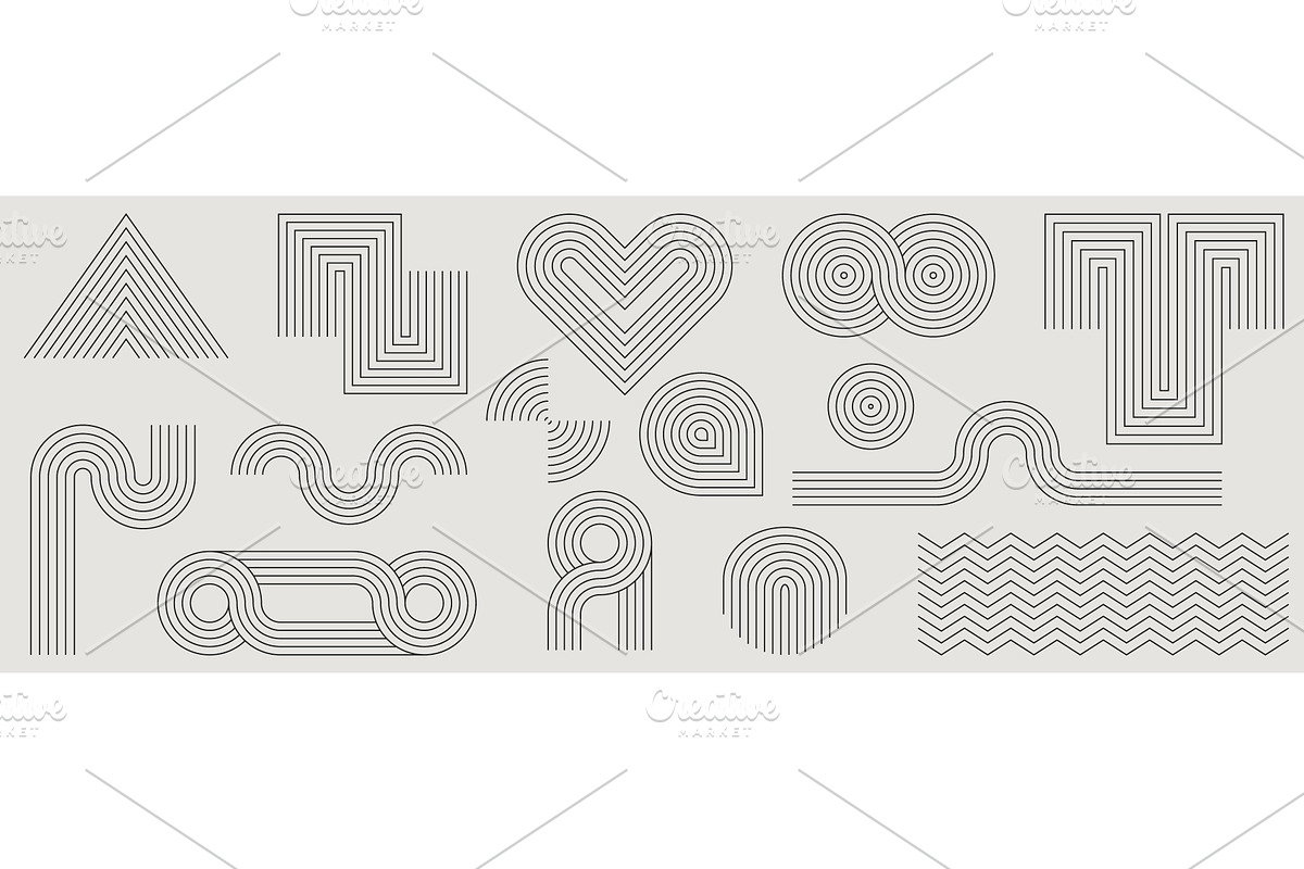 Minimalist geometric patterns, an Object Illustration by art PVP - market