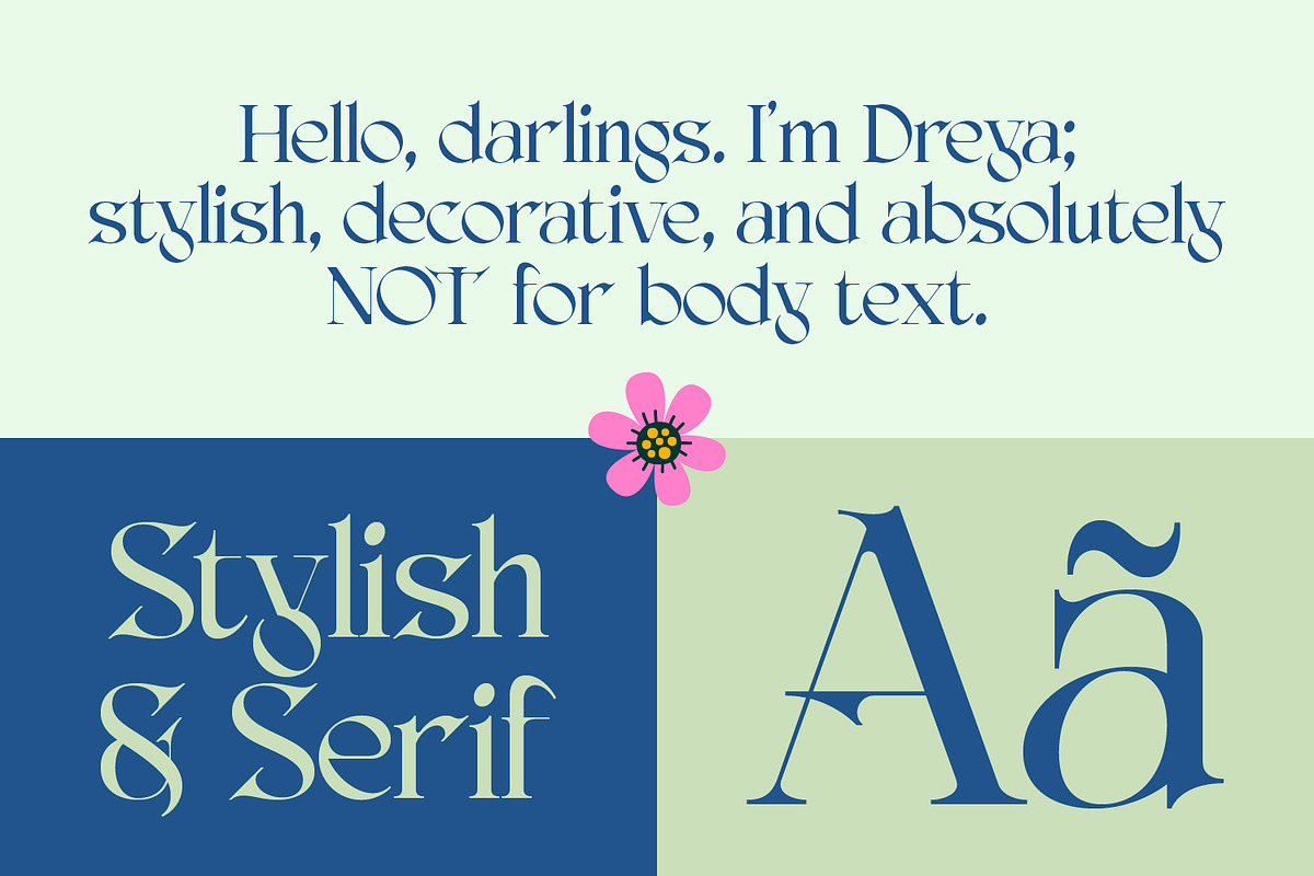 AO Dreya - Stylish Serif Font, a Serif Font by OwunStudio (Photo 10 of 15)