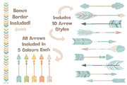 Vintage Boys Arrow Clipart & Vectors, an Illustration by Amanda Ilkov (Thumbnail 2 of 4)