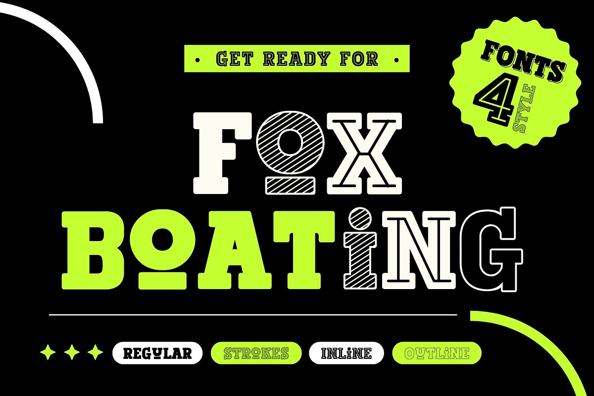Fox Boating 4 Fonts Style, a Slab Serif Font by Fox7 By Rattana (Photo 1 of 11)