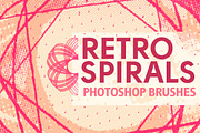 Retro Spirals Photoshop Brushes, a Brush Add-On by LydiaDistracted (Thumbnail 2 of 4)