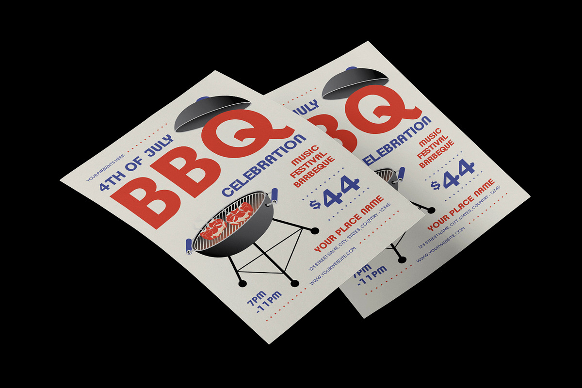 Modern 4th of July Flyer, a Flyer Template by Neermana (Photo 3 of 4)