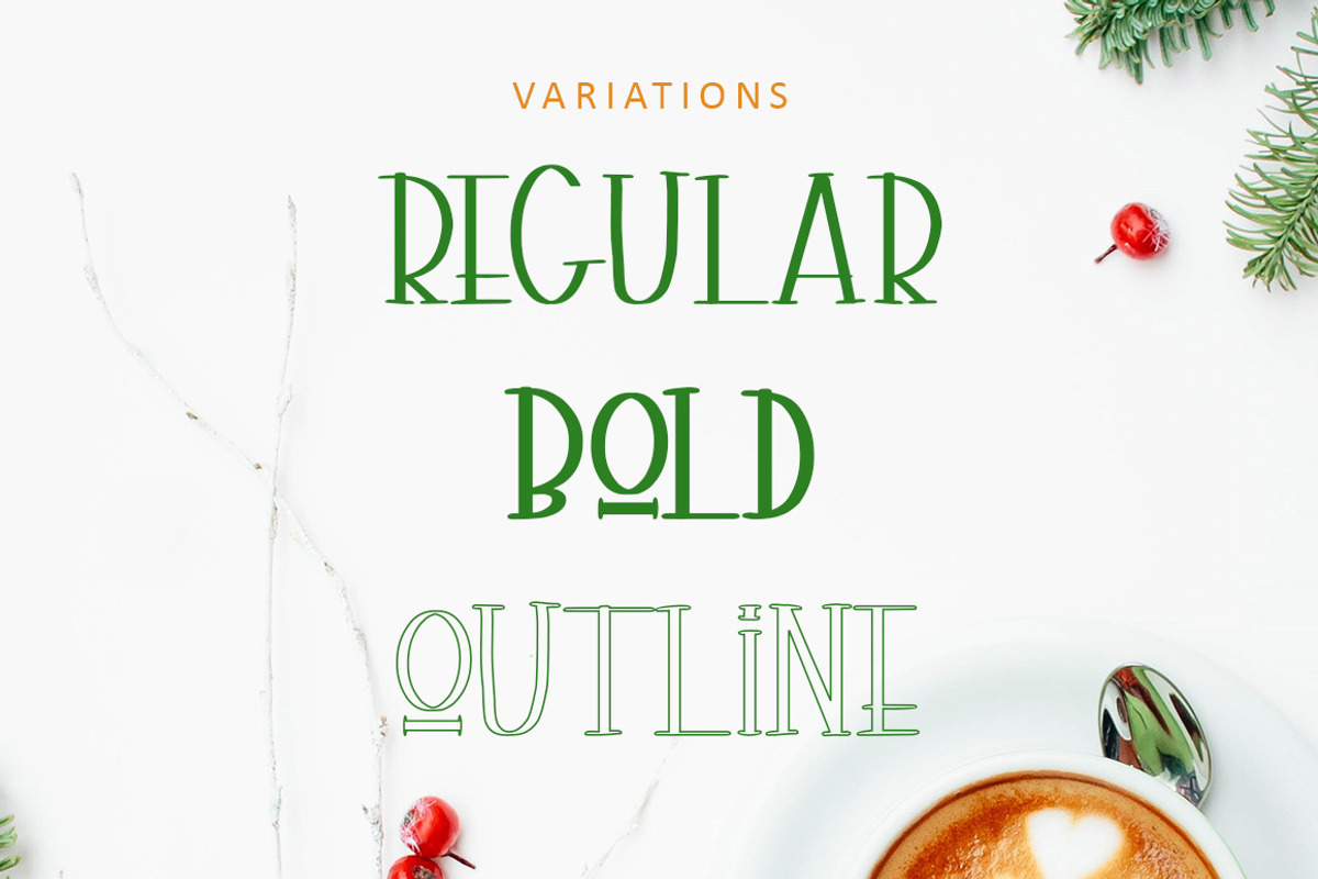 Holiday Joy Display Font preview 4