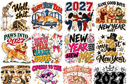New Year 2027 PNG Sublimation Bundle, a Seasonal Illustration by OK Design (Thumbnail 1 of 6)