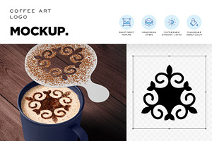 Coffee Art Logo Mockup