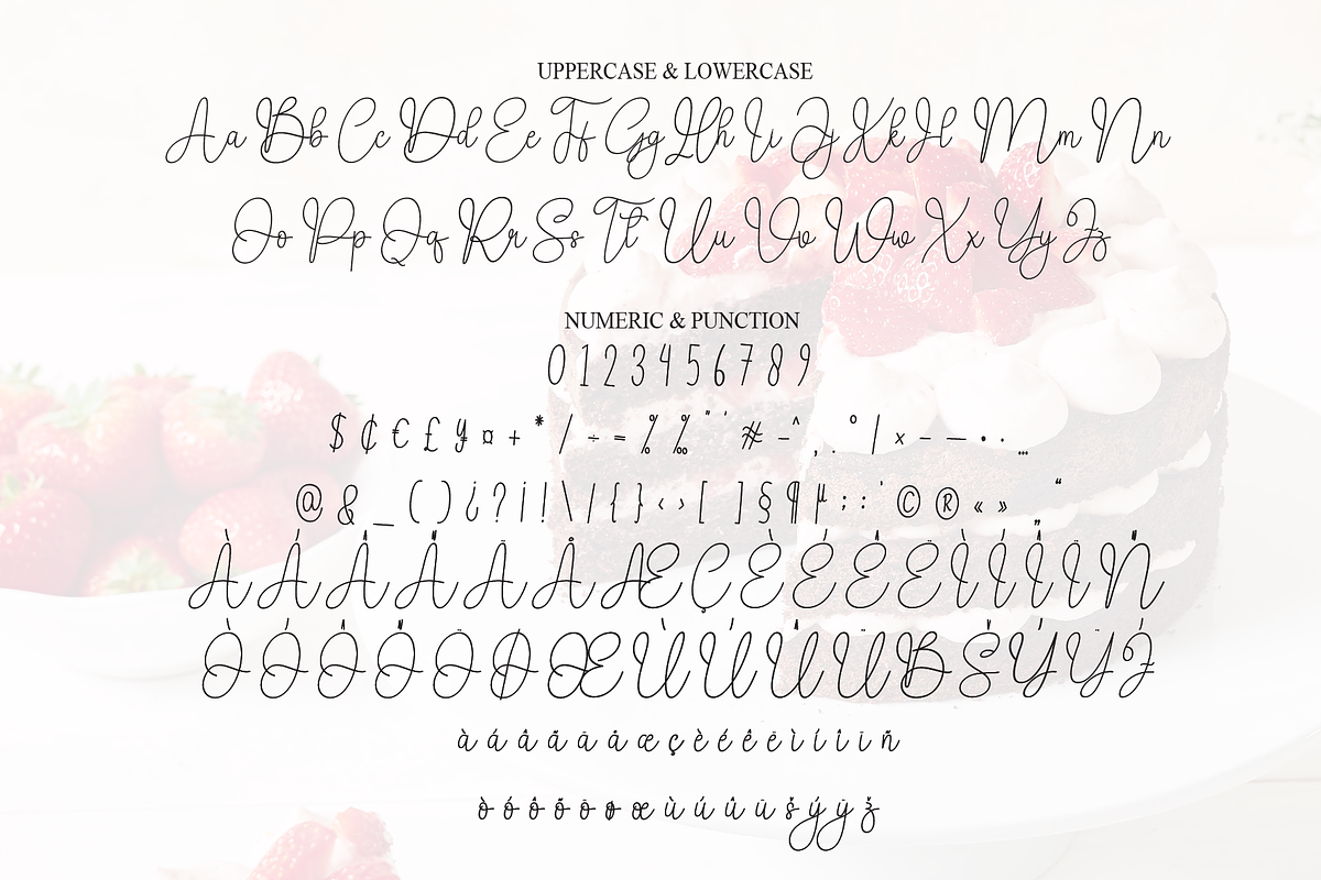 Cake | Script Font, a Blackletter Font by Scratchones (Photo 7 of 9)