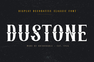 Dustone - Vintage Display Font