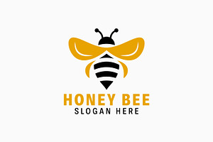 Honey Bee Logo Organic Natural, a Branding & Logo Template by Signatoro