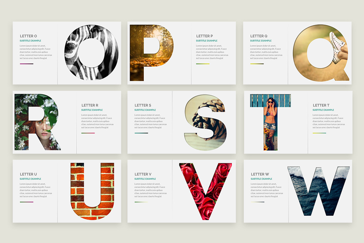 Alphabet | Keynote Presentation, a Presentation Template by Zacomic Studios