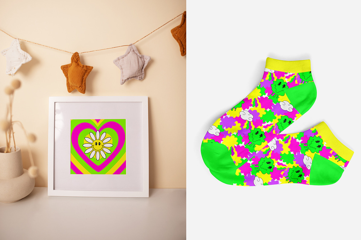 Retro Groovy Hippie Bundle, an Object Graphic by Sofico (Photo 5 of 35)
