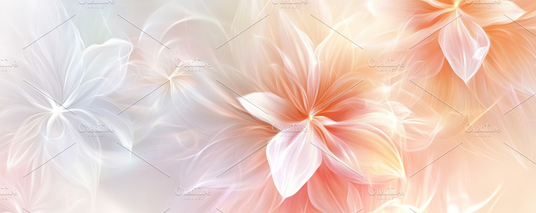 Gentle Pastel Abstract Flower with Soft Pink and Blue Petals, an Abstract Photo by Natalia Klenova's Shop
