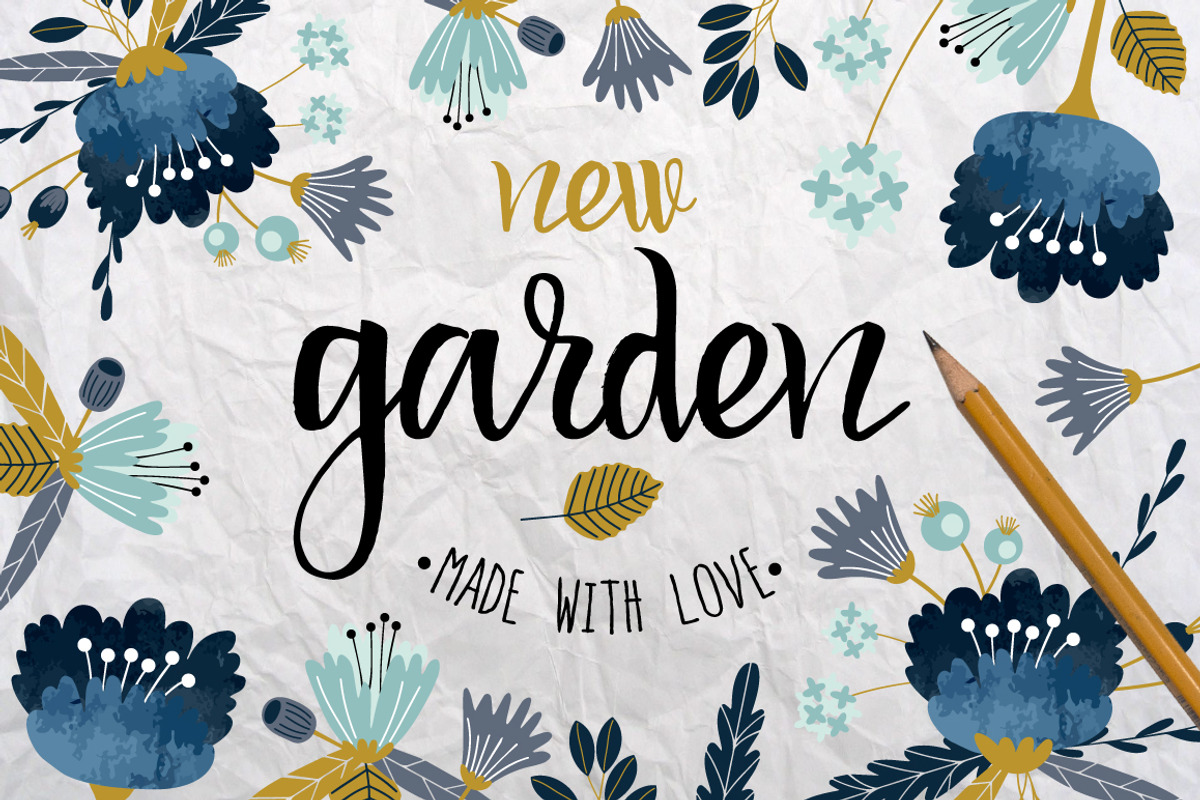 New Garden. Autumn floral collection, a Decorative Illustration by lokko studio (Photo 1 of 4)