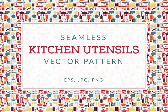 Kitchen Utensils Pattern preview 4