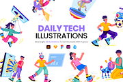 Technology Illustration Set, a Technology Illustration by Prosymbols (Thumbnail 1 of 8)