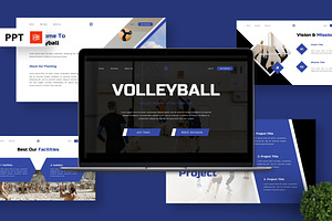 Volleyball - Sport Powerpoint, a Presentation Template by Deepslide Studio