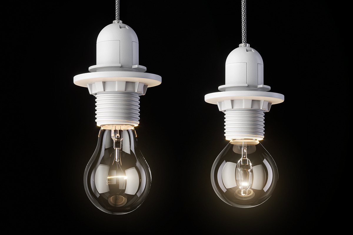 Incandescent Light Bulb E14 E27, a Furniture 3D Model by AllSkull (Photo 1 of 5)