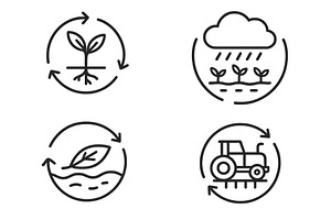 Cycle of agriculture represented, an Animal Illustration by ZinetroN