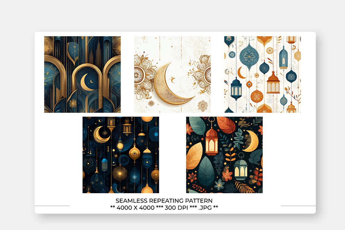 Eid Design Bundle, a Pattern Graphic by karenfoleyphoto (Photo 4 of 6)