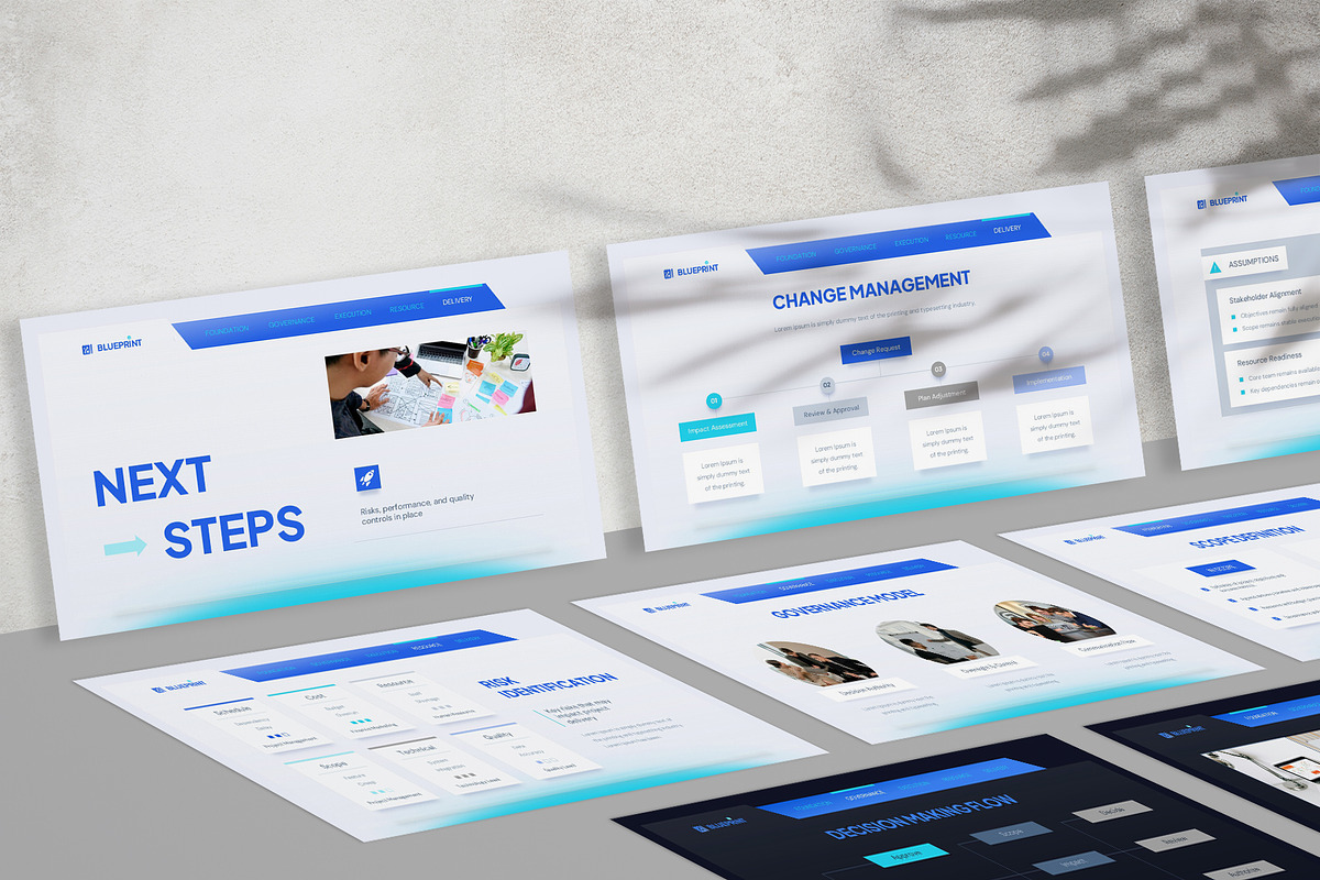 Project Plan Google Slides Template, a Presentation Template by New Coral Design (Photo 6 of 6)