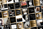 Gold and Black Instagram Templates, a Templates & Theme by Boltik Studio (Thumbnail 3 of 10)