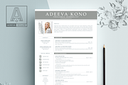 Professional Resume Template Kono, a Resume Template by AdeevaResume (Thumbnail 2 of 4)