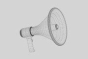 Megaphone 3d model, an Object 3D Model by fahad121 (Thumbnail 5 of 5)