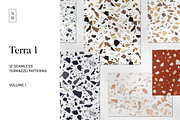 Terrazzo Seamless Patterns - Terra 1, a Pattern Graphic by Saguaro Digital (Thumbnail 1 of 8)
