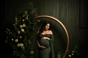 Floral Ring Backdrops Maternityshoot, a Background Graphic by Chipshpow Graphics (Thumbnail 5 of 13)