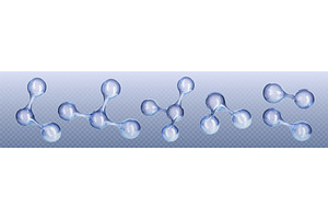 Scientific chemical atom 3d models, an Illustration by art PVP - market