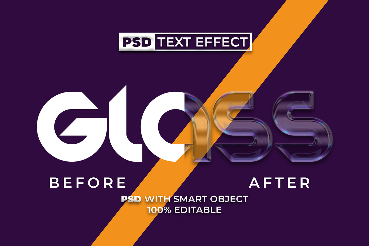 Glass Text Effect Transparent Style, a Layer Style Add-On by Mockmenot (Photo 2 of 2)