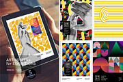 Art abstract posters, a Magazine Template by Ardea-studio (Thumbnail 1 of 2)