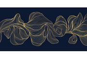 Flowers and Leaves Line Luxury Art, a Pattern Graphic by Marylia (Thumbnail 8 of 27)
