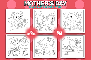 Mother's Day Colorign Book Vol-01, a Seasonal Illustration by Coco Bloom