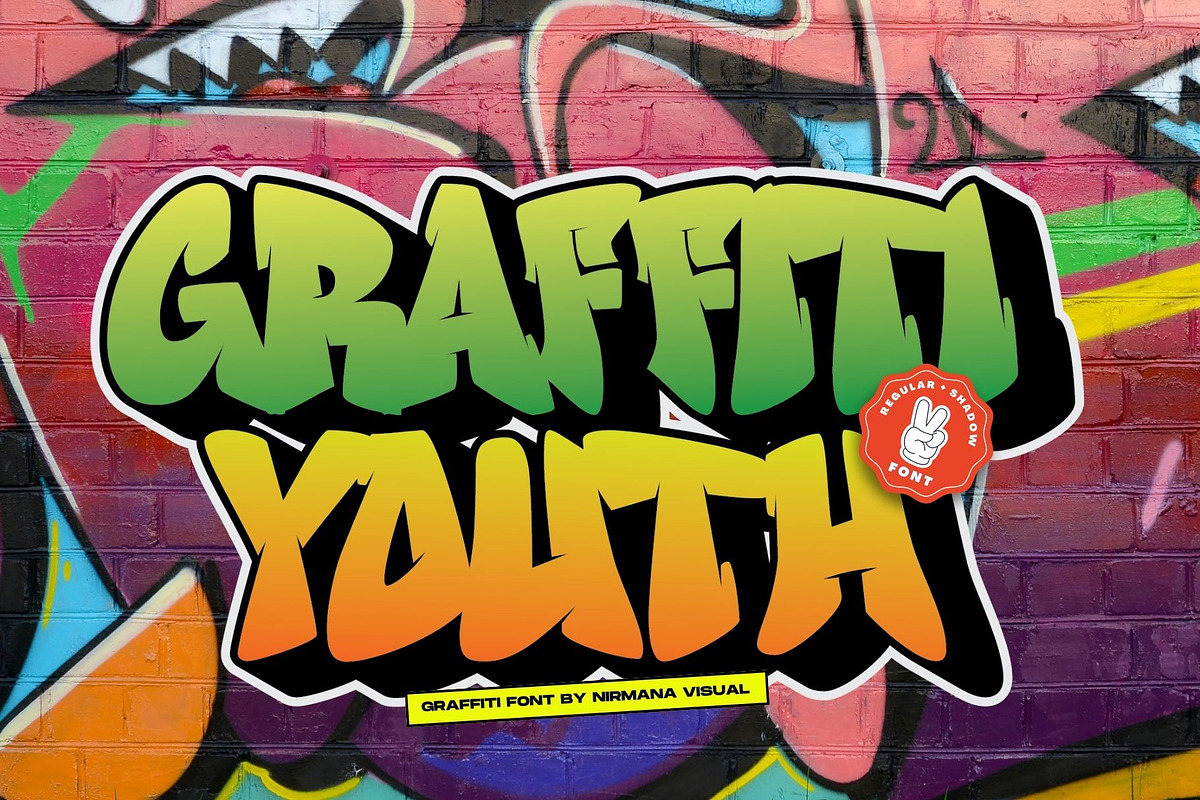 Graffiti Youth - Graffiti Font, a Font by Nirmana Visual (Photo 1 of 7)