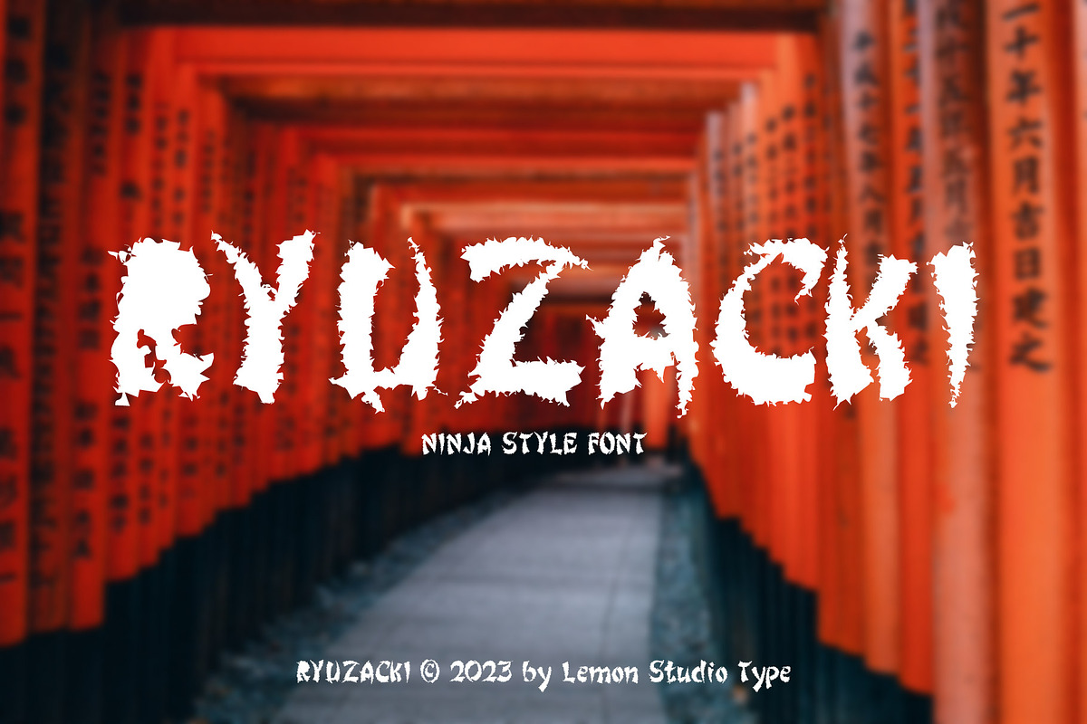 Ryuzacki - Display, a Symbol Font by Lemon Studio Type