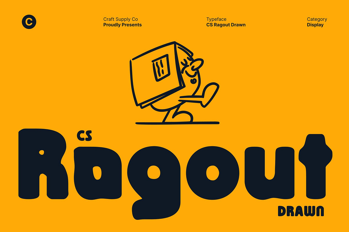 CS Ragout Drawn, a Sans Serif Font by Craft Supply Co. (Photo 1 of 8)