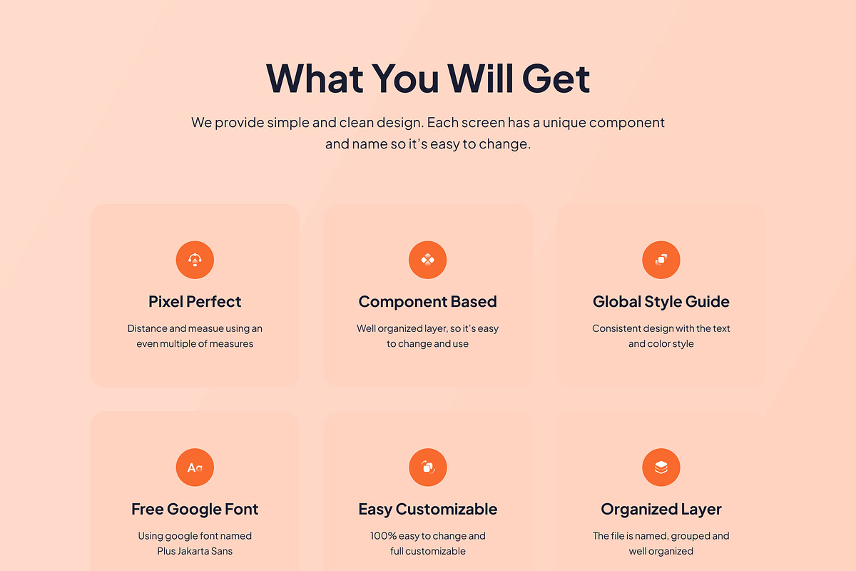 FoodCort - Food Delivery App Ui Kits, an UI Kit Template by Minialis (Photo 2 of 6)
