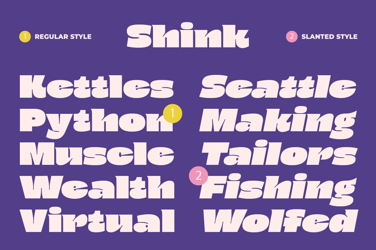 Shink - Heavy Display Typeface, a Sans Serif Font by Comactype Foundry (Photo 4 of 12)