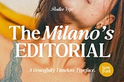 The Milano's Editorial | 30 Font, a Serif Font by Positive TypeFoundry (Thumbnail 1 of 14)