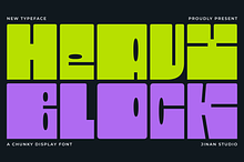 Heavy Block - A Chunky Display Font