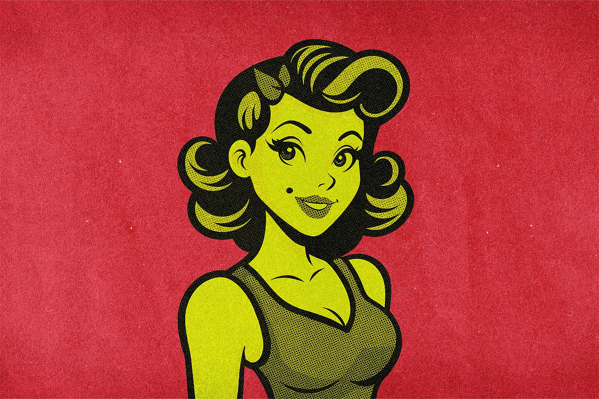 Retro Halftone Comic Portrait, a Layer Style Add-On by DesignerCandies (Photo 5 of 7)